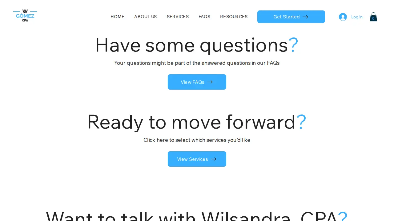 W. Gomez CPA, LLC page