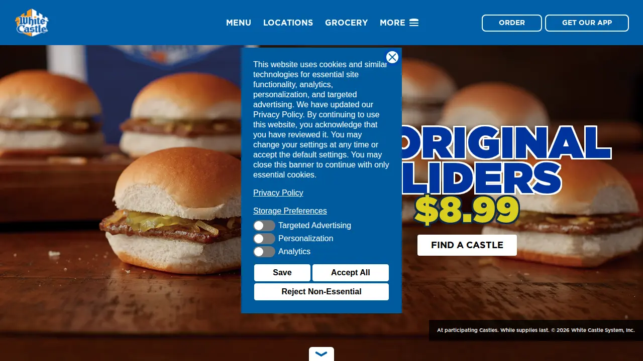 White Castle System, Inc. website