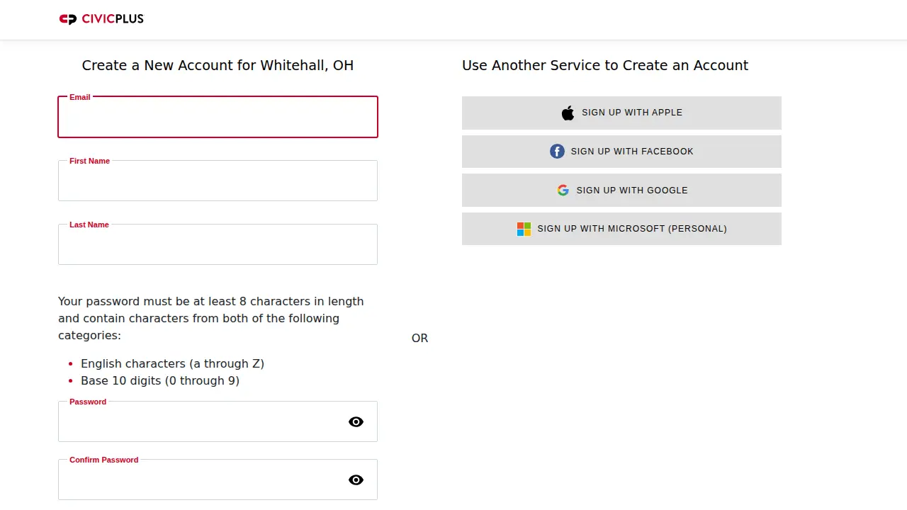 City of Whitehall Income Tax Department page