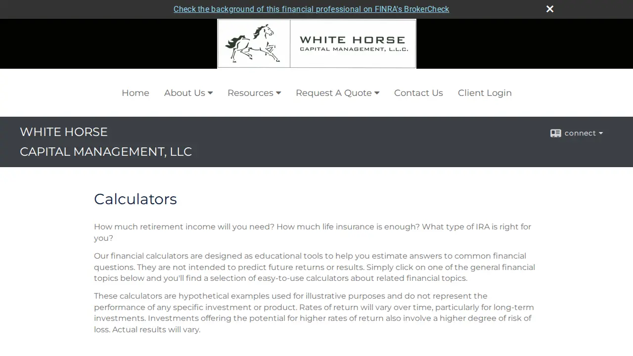 White Horse Capital Management LLC page