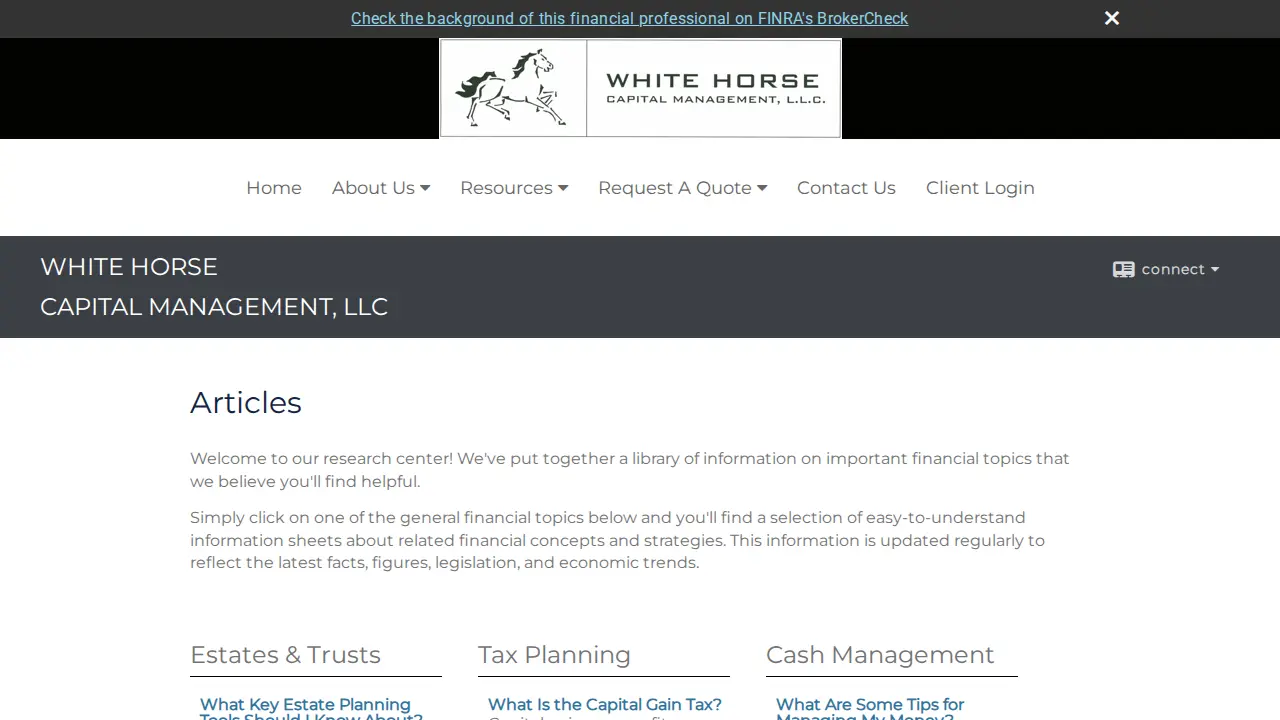 White Horse Capital Management LLC page