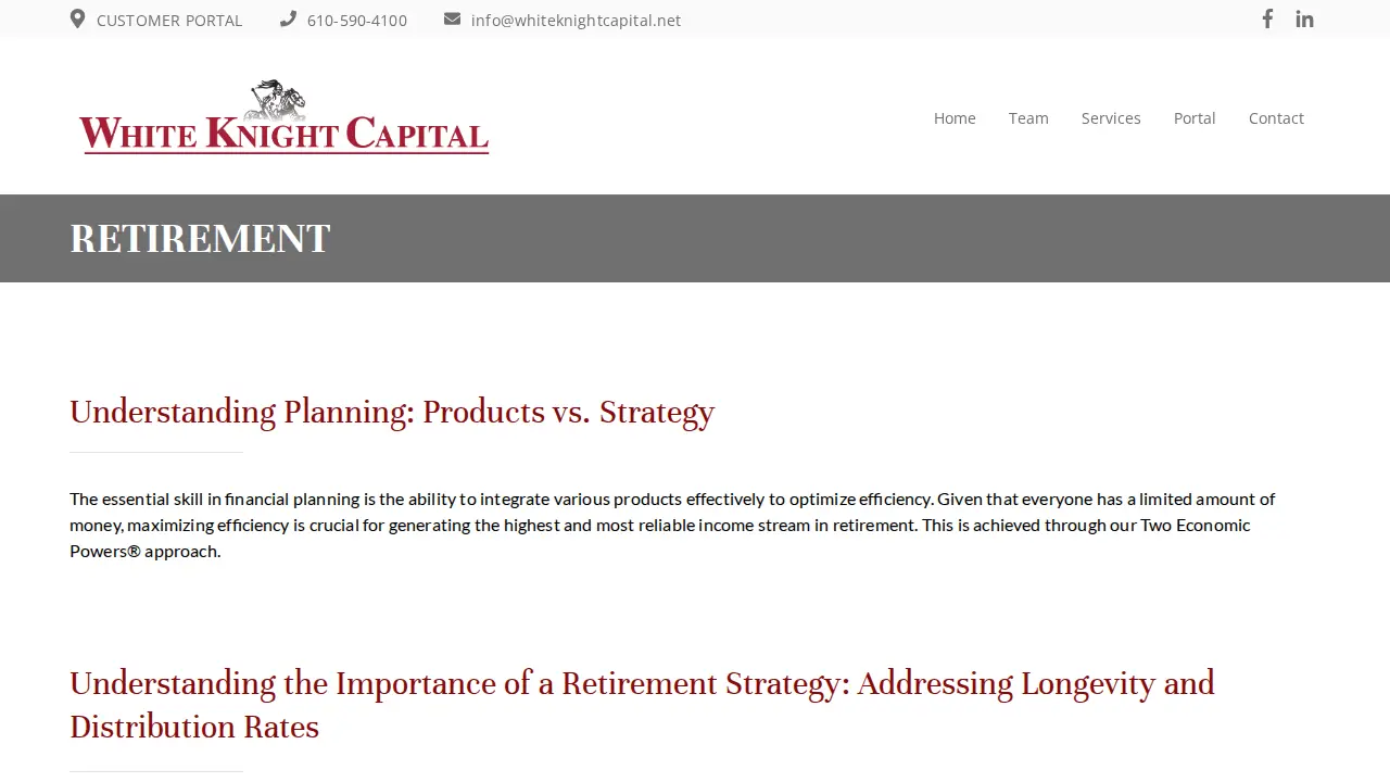 White Knight Capital page