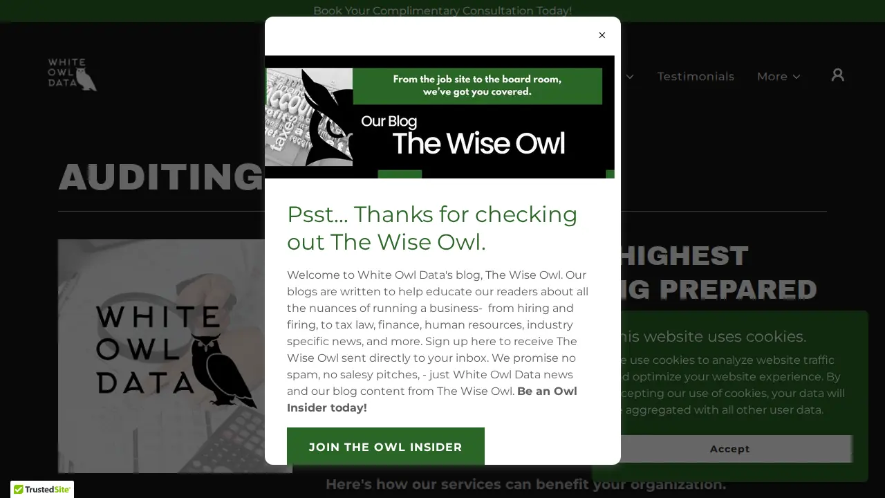 White Owl Data, LLC page