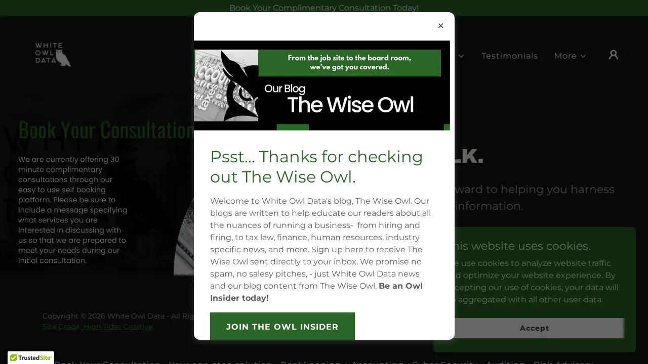 White Owl Data, LLC page