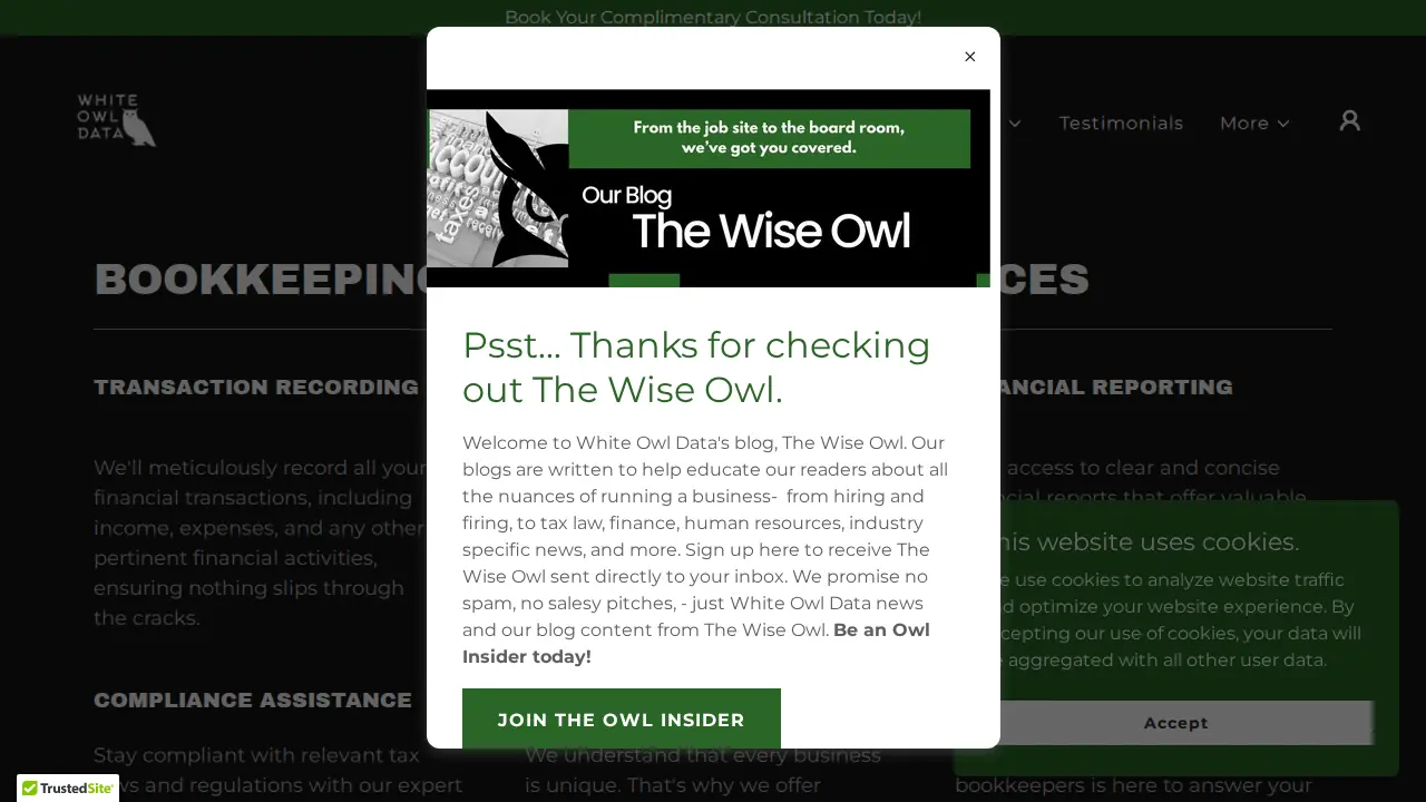 White Owl Data, LLC page