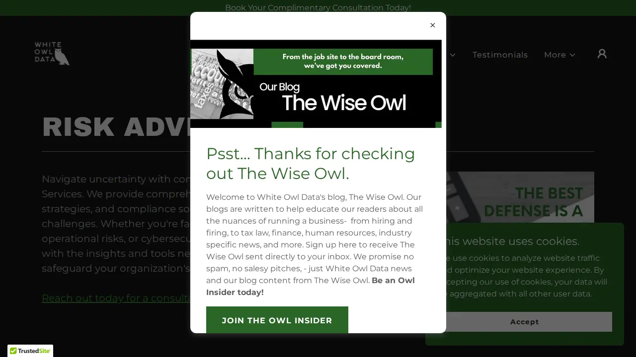 White Owl Data, LLC page