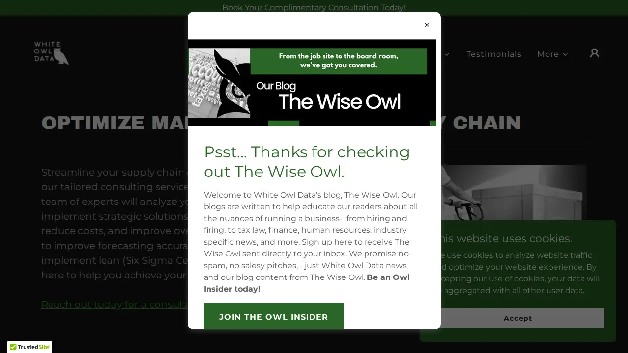 White Owl Data, LLC page