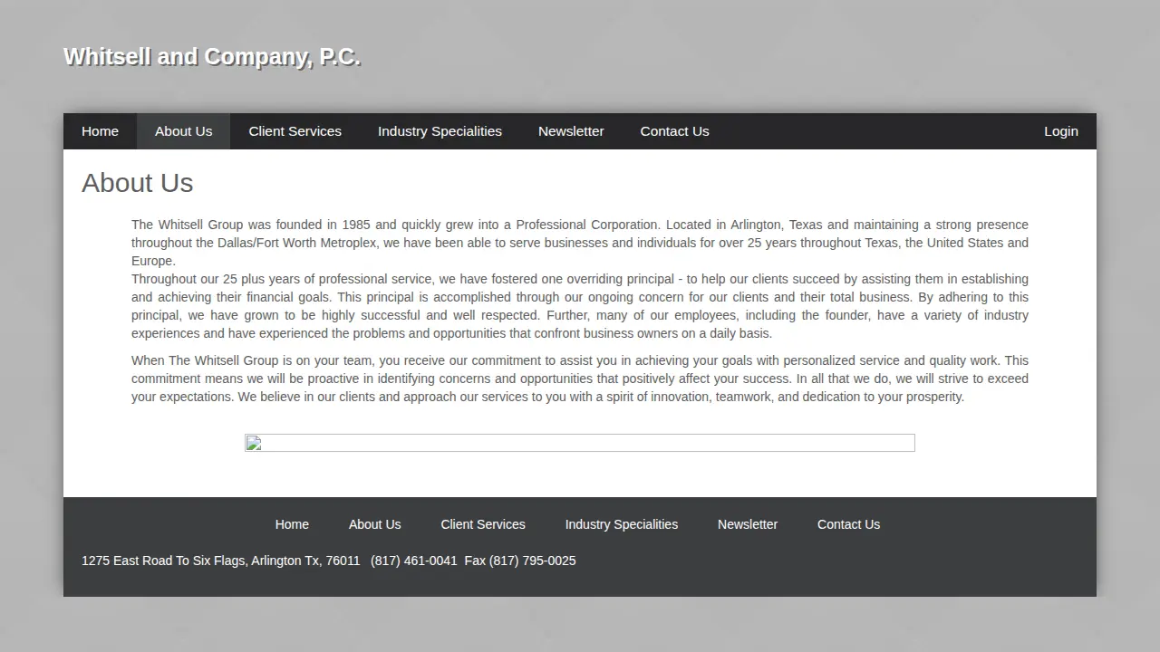 Whitsell & Co page