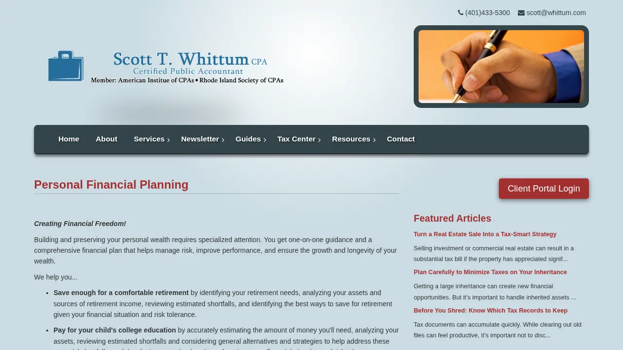 Whittum Scott T CPA page