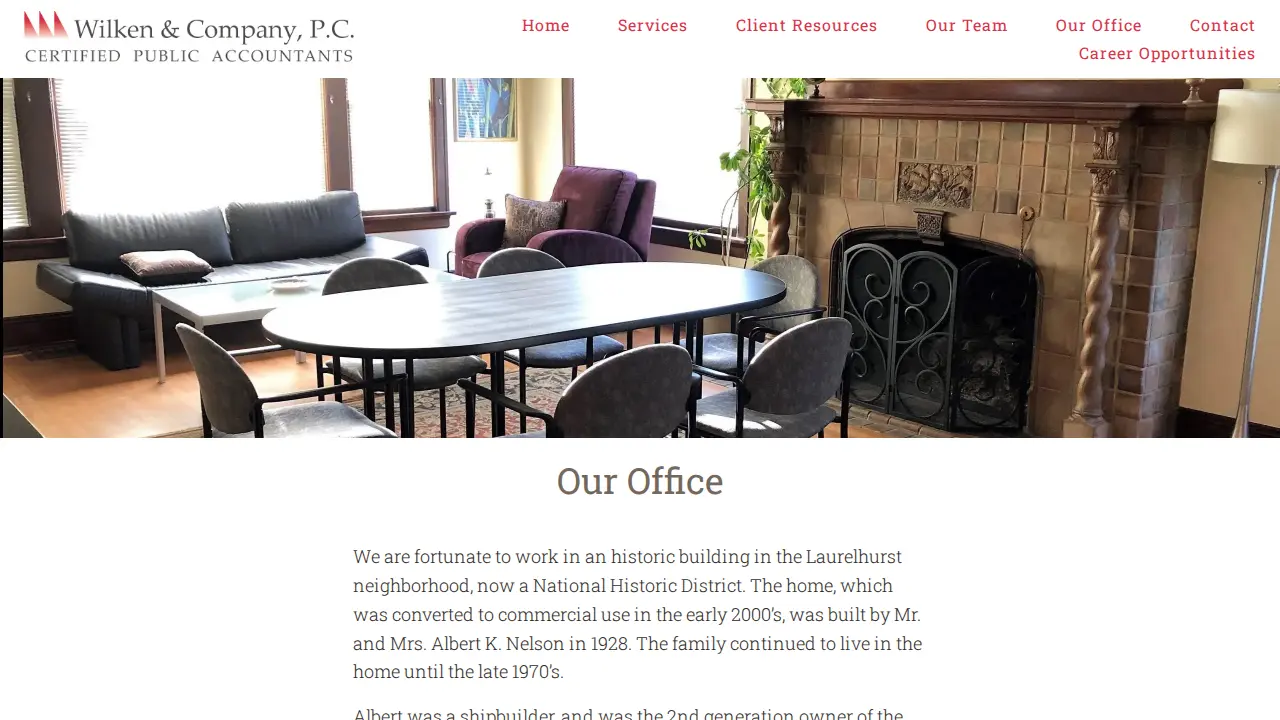 Wilken & Company, P.C., CPAs page