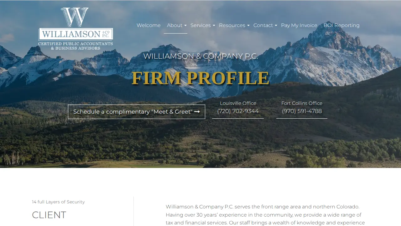 Williamson & Co PC page