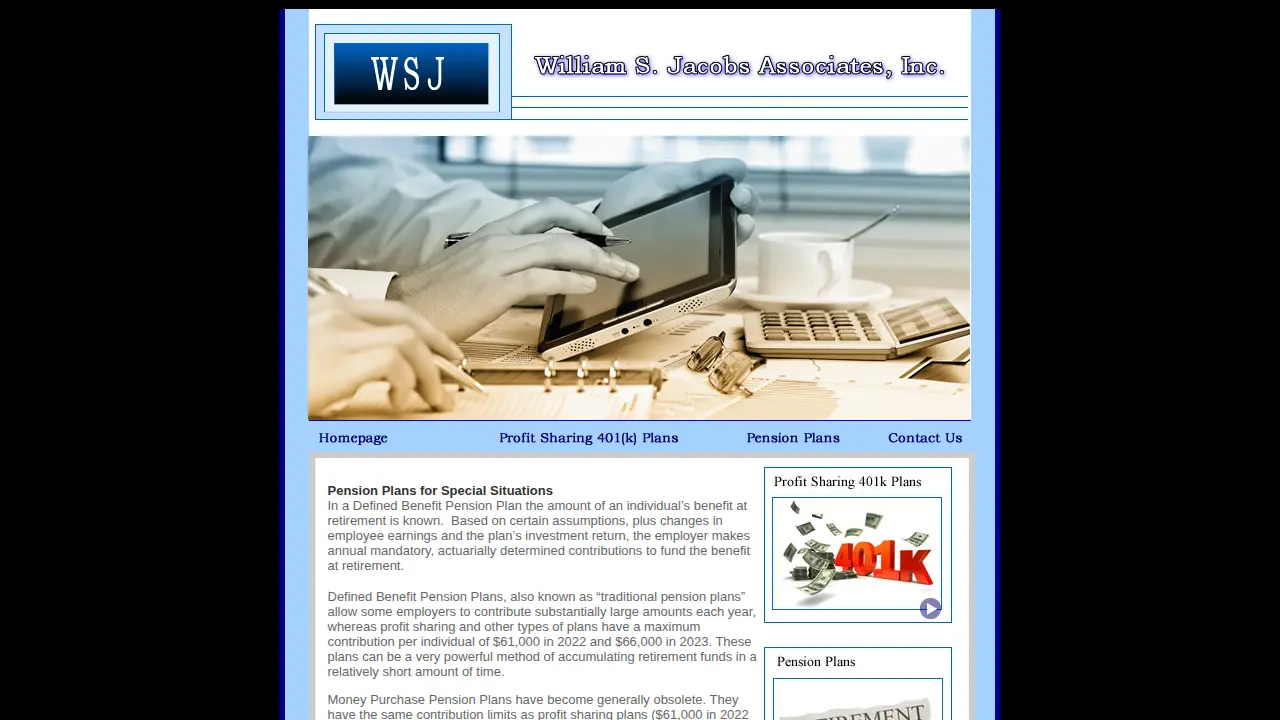 William S Jacobs Associates Inc page