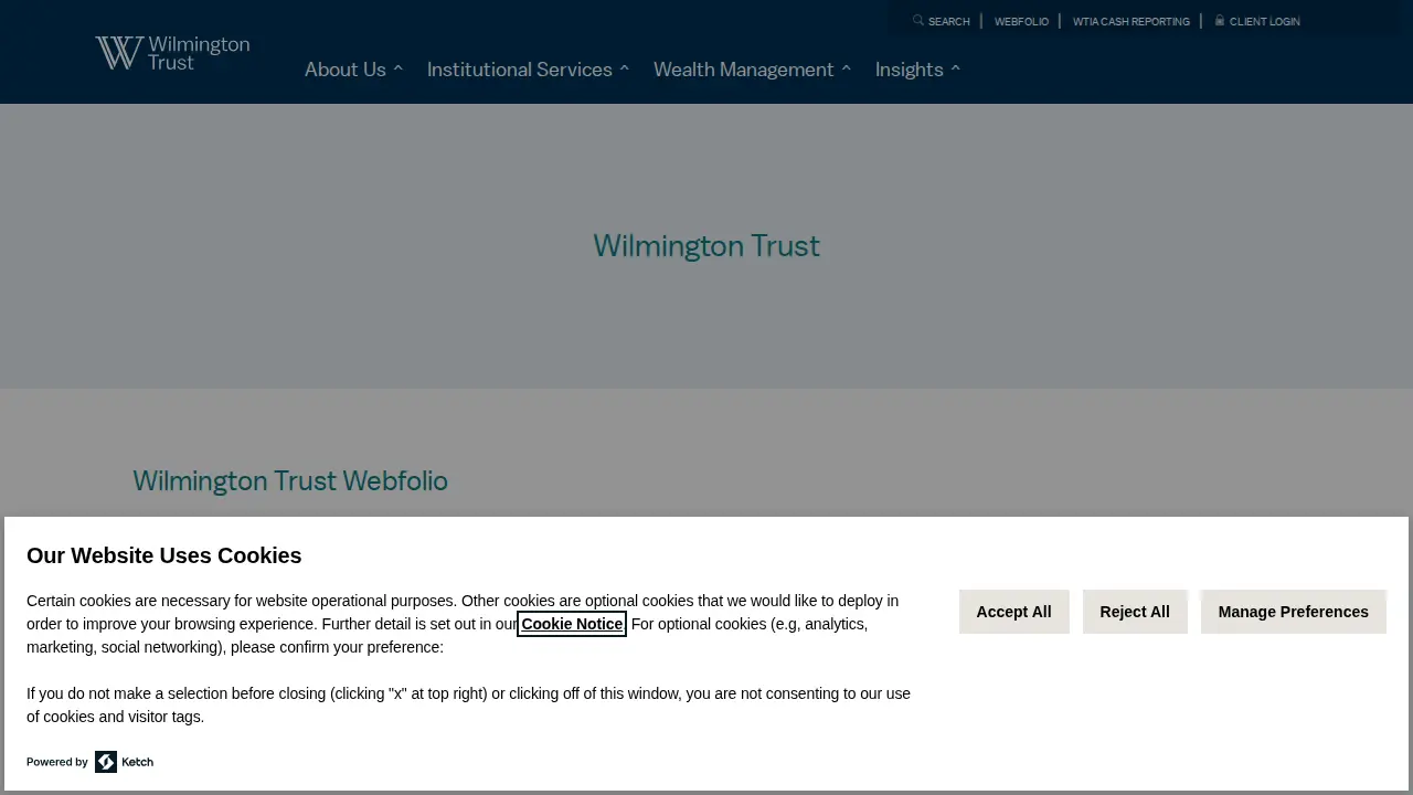 Wilmington Trust page