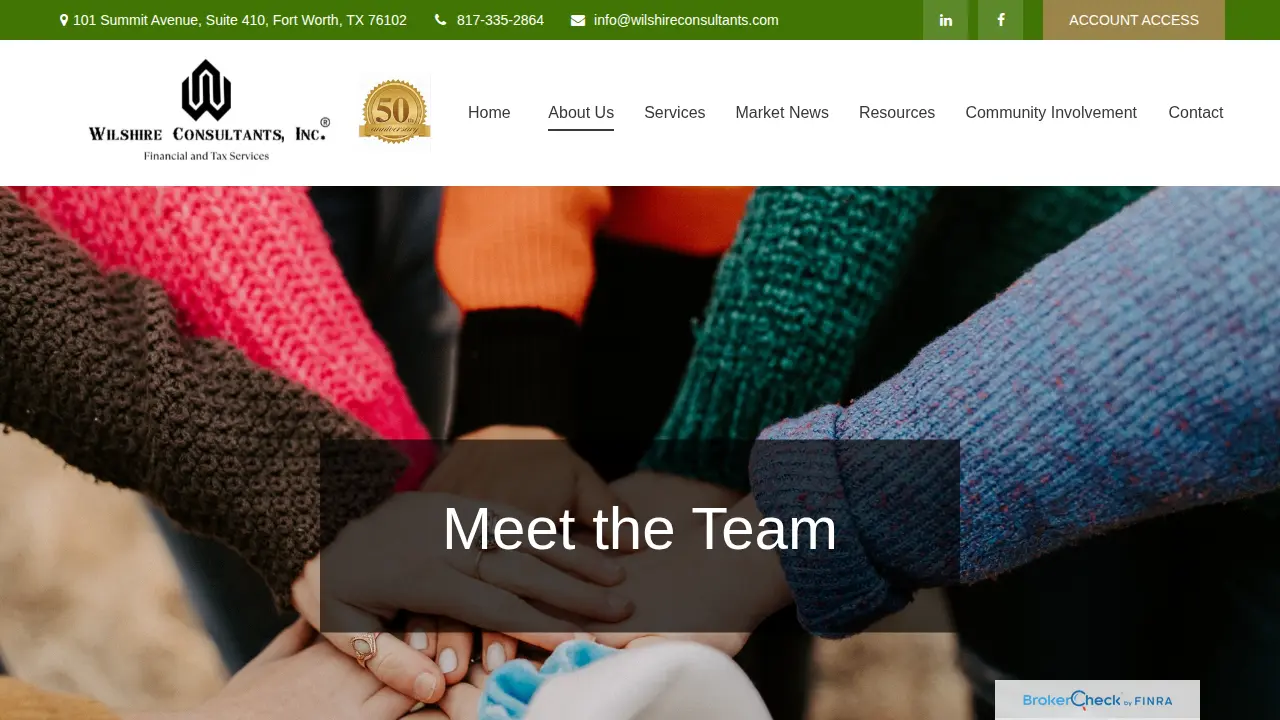 Wilshire Consultants Inc. page