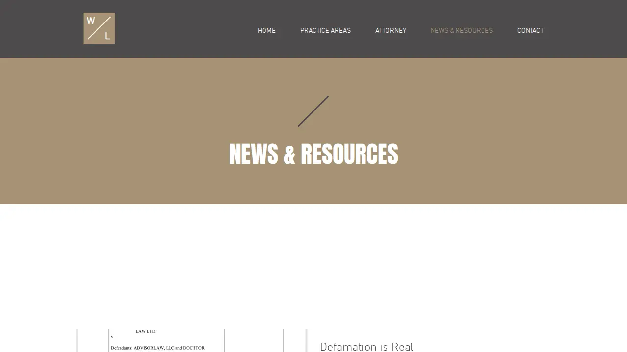 Wilson Law, Ltd. page