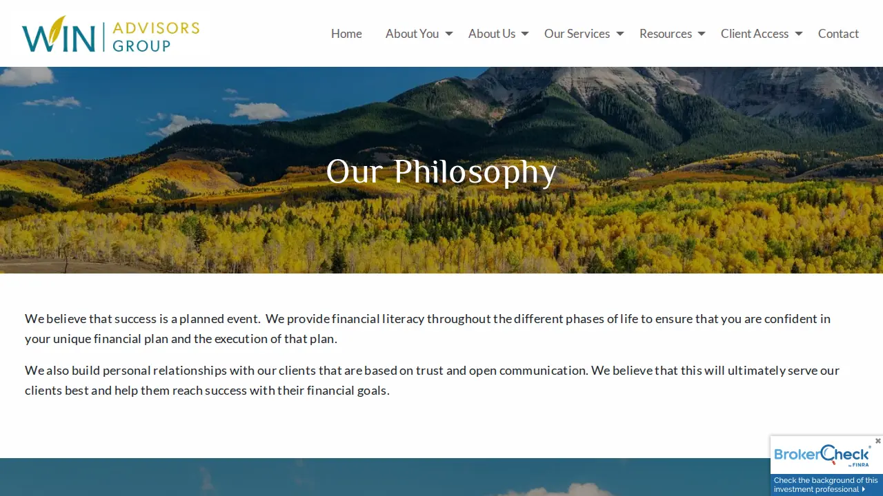 WIN Advisors Group page
