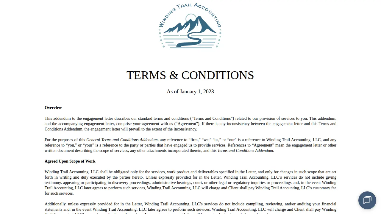 Winding Trail Accounting, LLC page