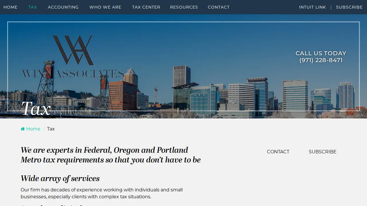 Winn & Associates page