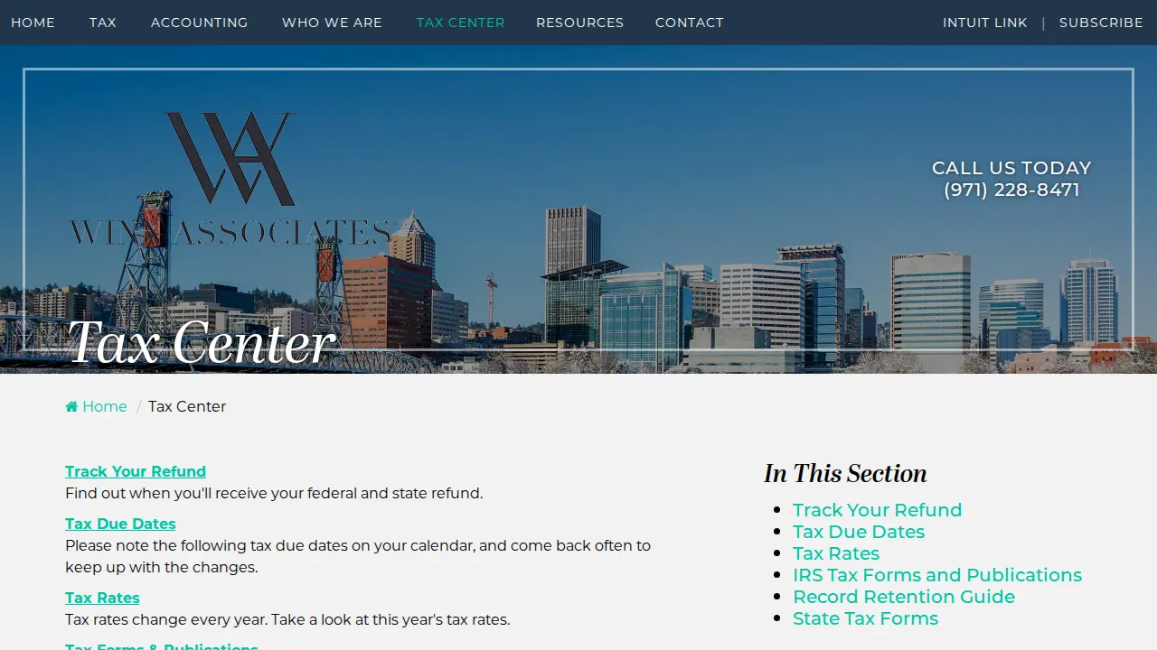 Winn & Associates page