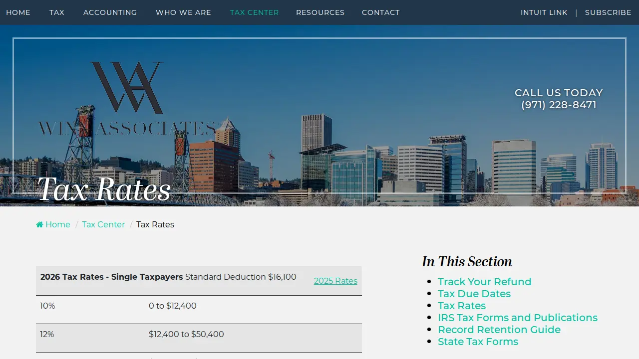 Winn & Associates page