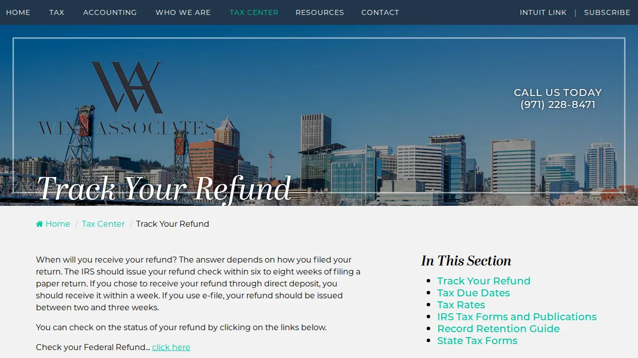 Winn & Associates page