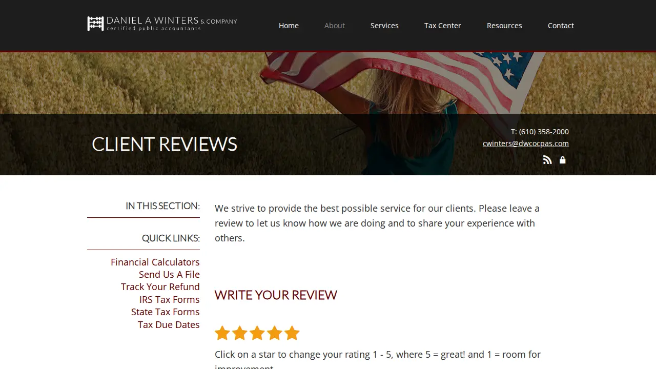 Daniel A Winters & Co page