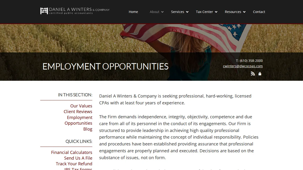 Daniel A Winters & Co page