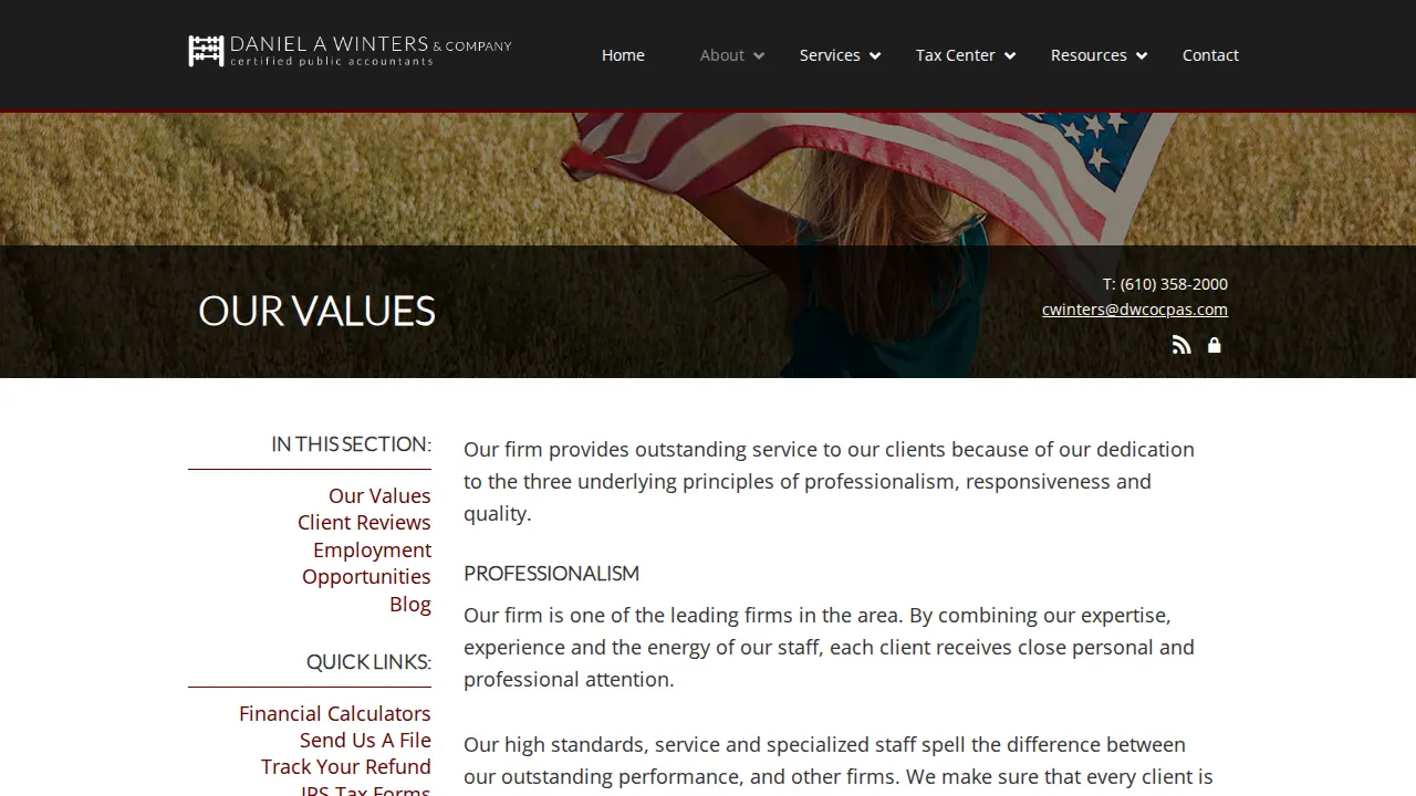 Daniel A Winters & Co page