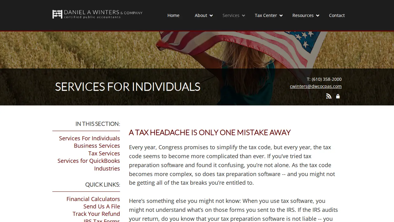 Daniel A Winters & Co page