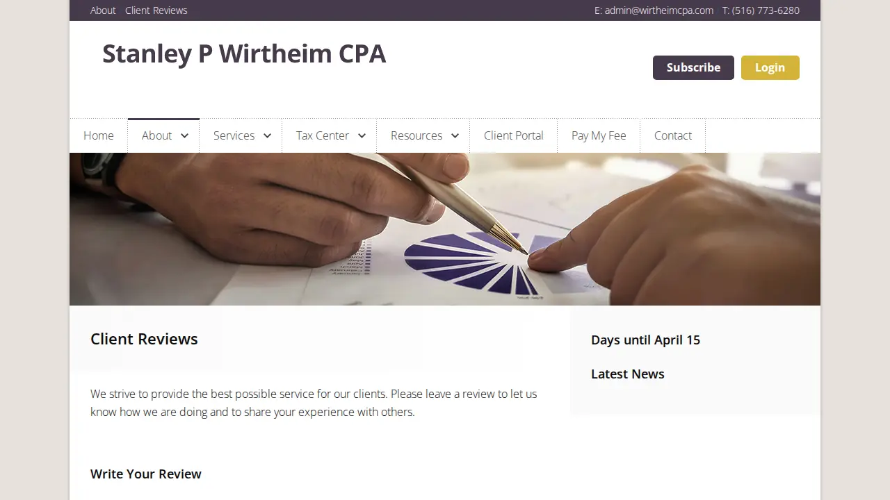 Wirtheim Stanley P CPA page