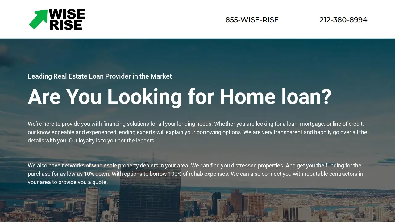 Bookkeeping Tax Preparation, Resolution Audit Advisors & Insurance -Wise Rise LLC page