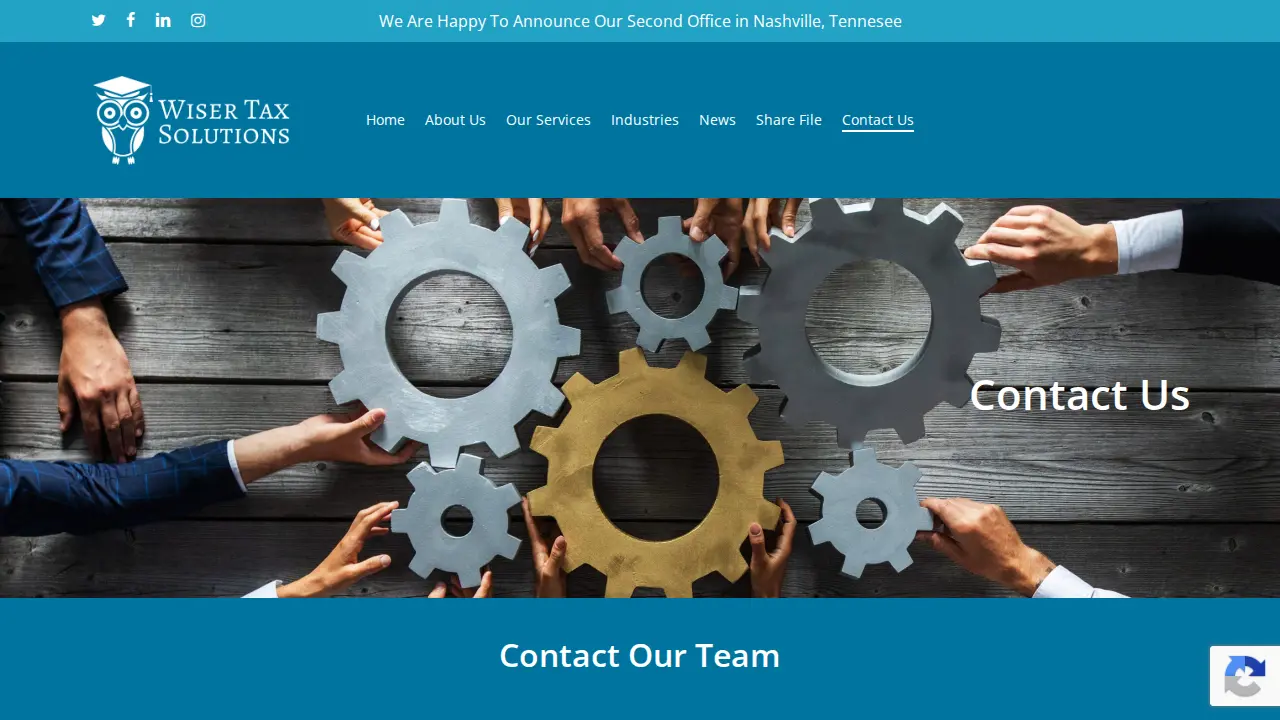Wiser Tax Solutions LLC page