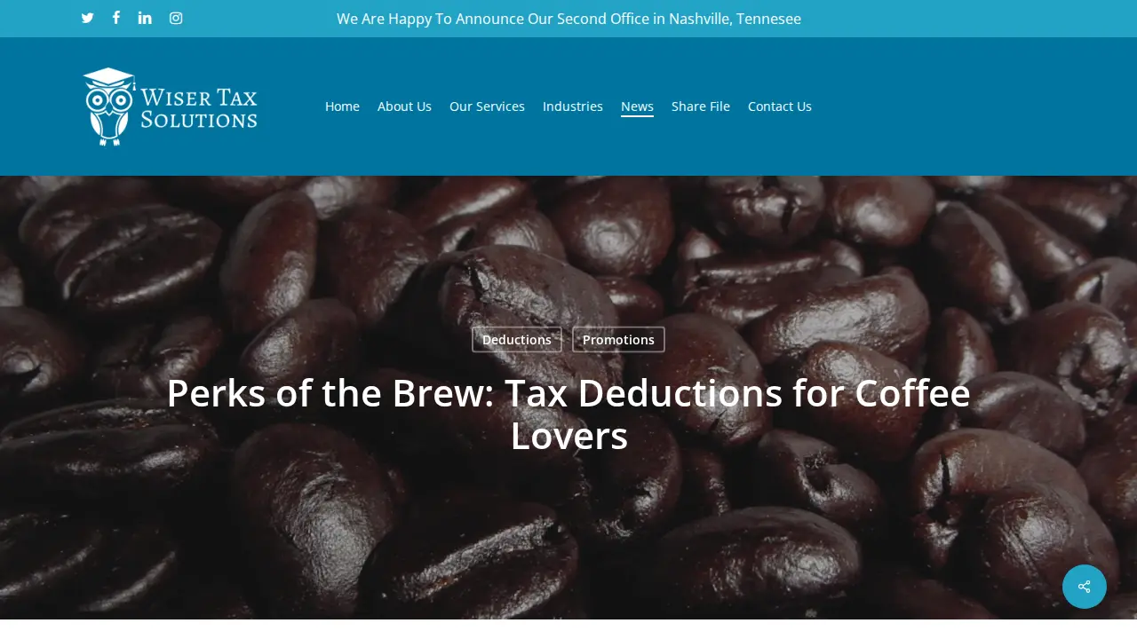 Wiser Tax Solutions LLC page