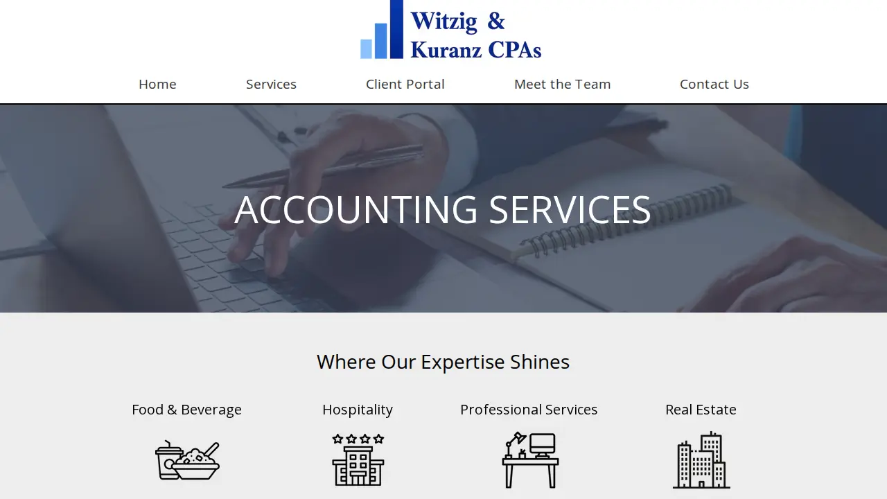 Witzig & Kuranz CPAs page
