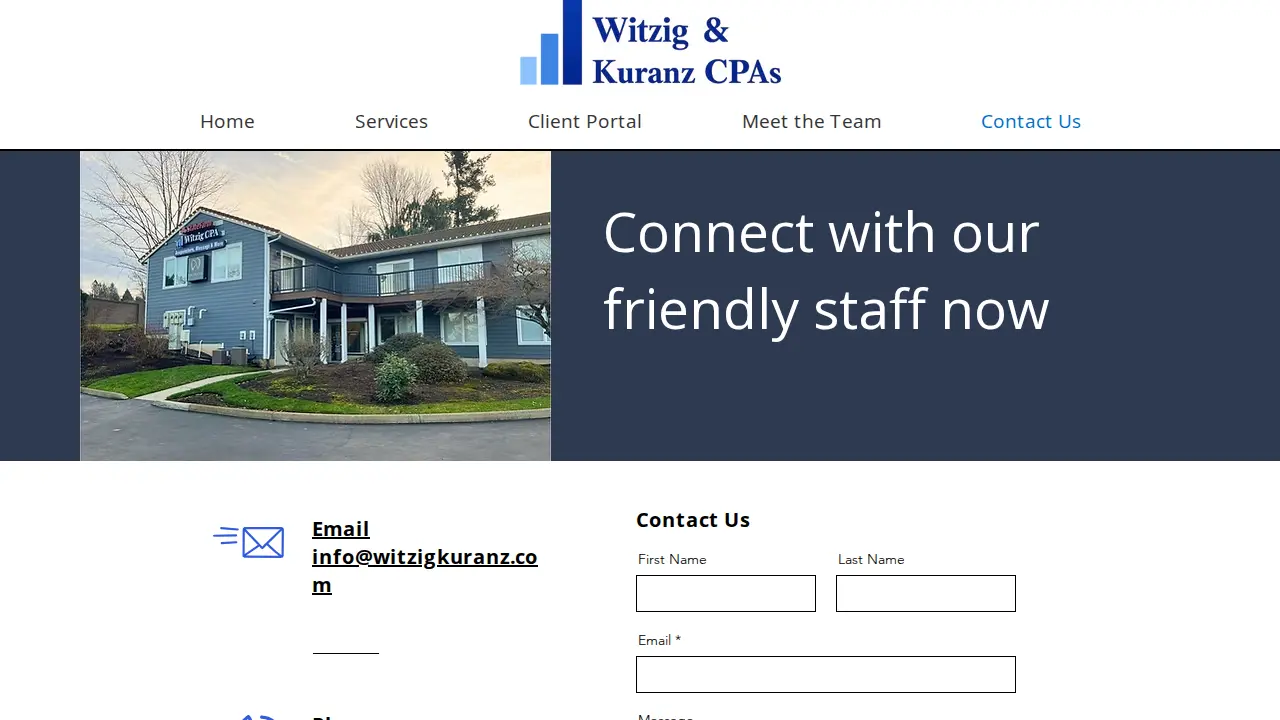 Witzig & Kuranz CPAs page