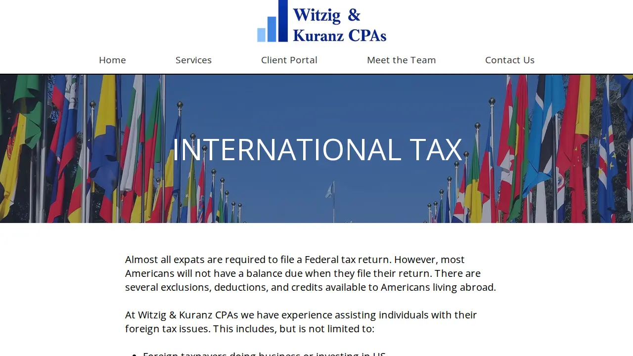 Witzig & Kuranz CPAs page
