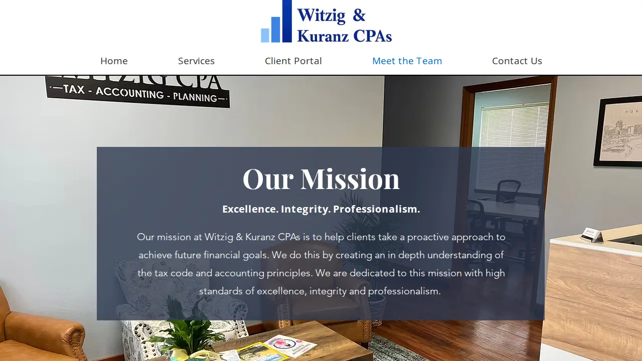 Witzig & Kuranz CPAs page