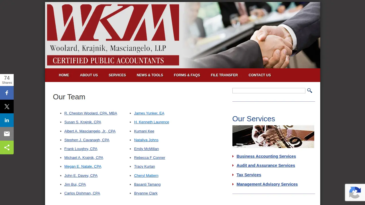 Woolard Krajnik Masciangelo LLP page