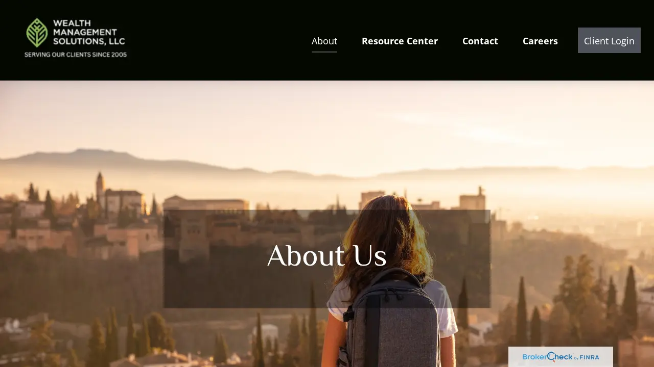 Wealth Management Solutions page