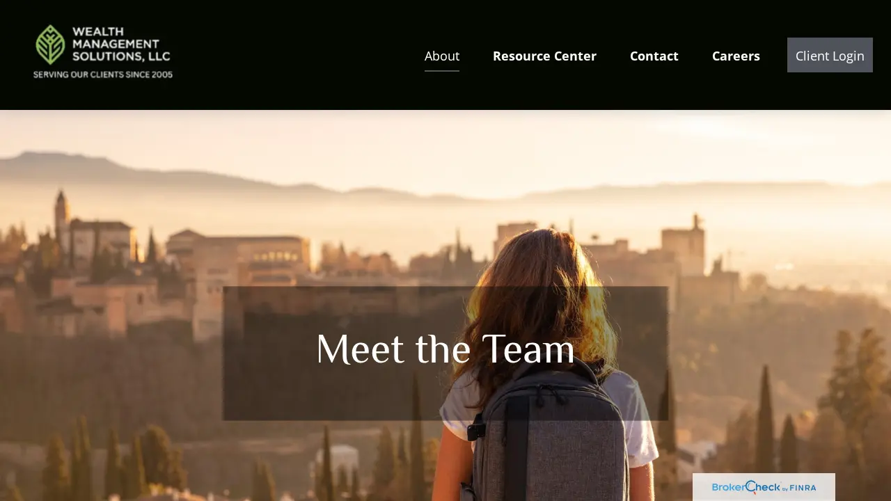 Wealth Management Solutions page