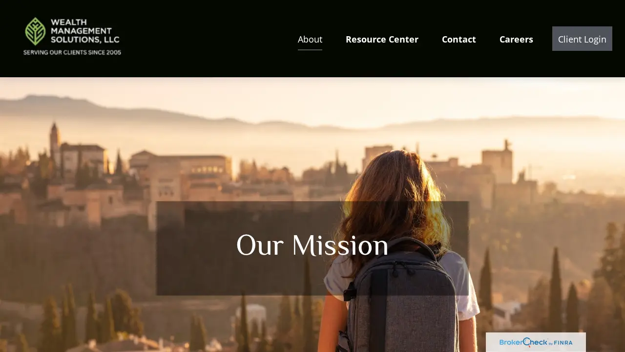 Wealth Management Solutions page
