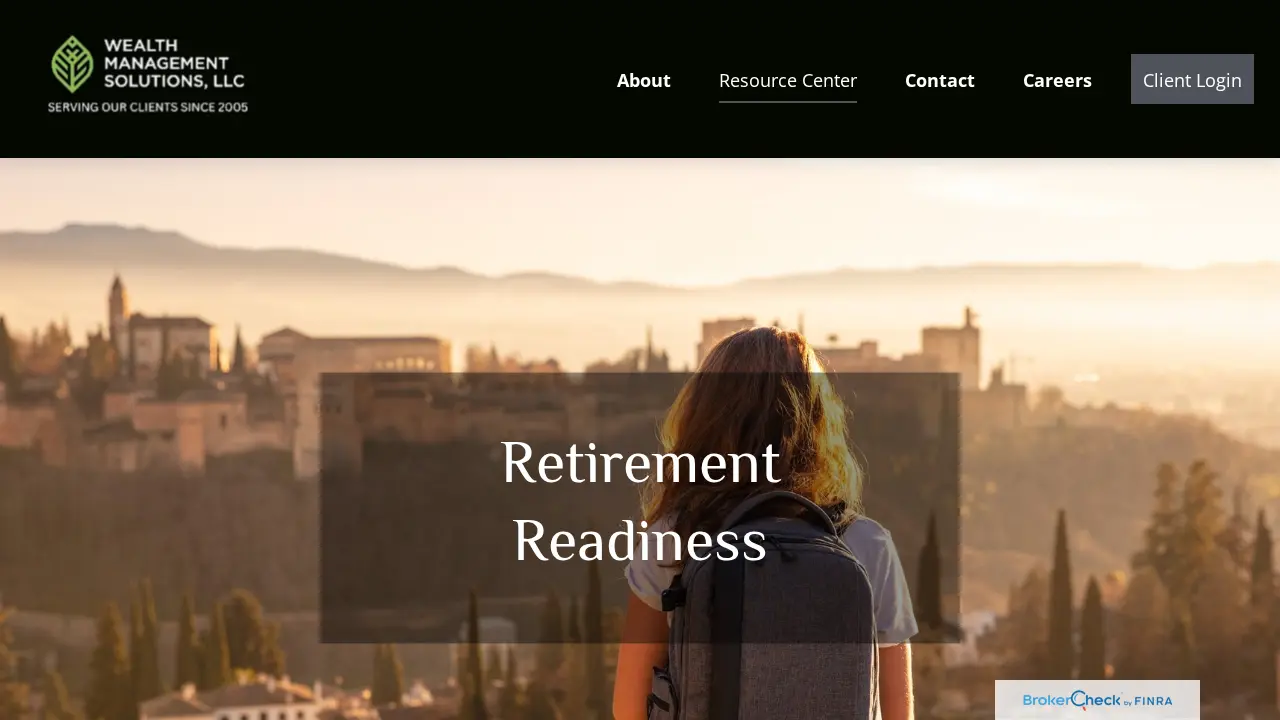 Wealth Management Solutions page