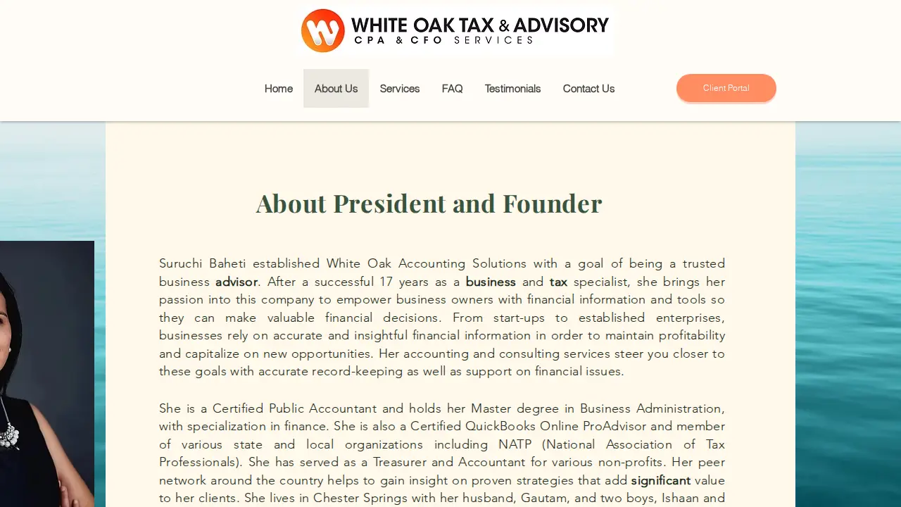 White Oak Tax and Advisory page
