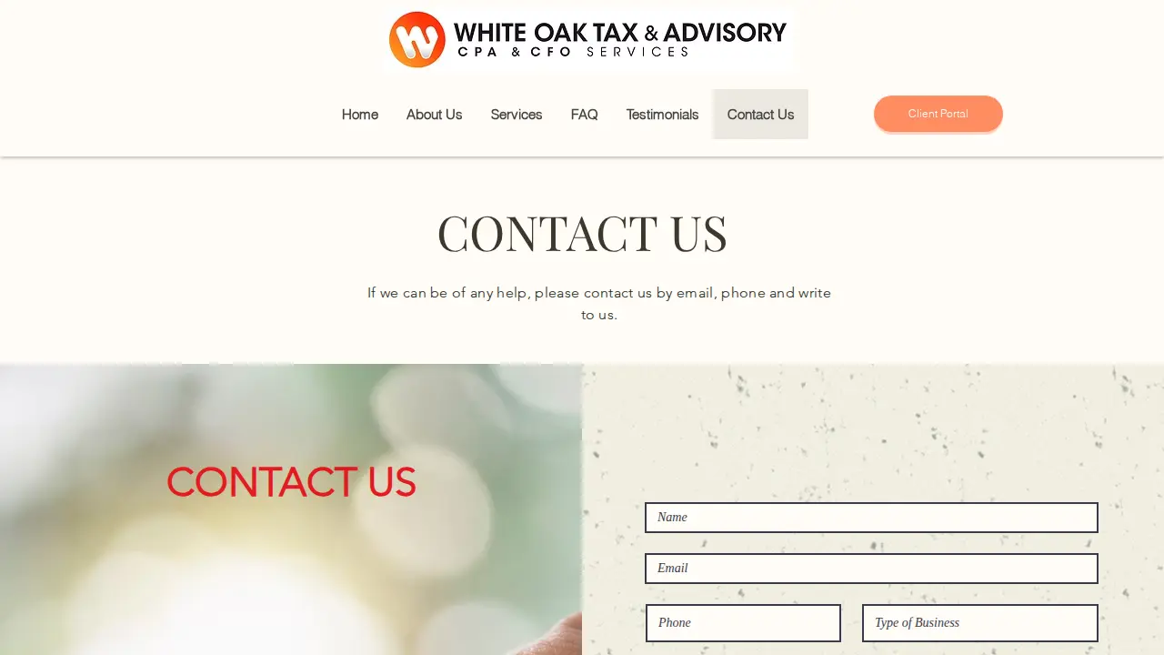 White Oak Tax and Advisory page