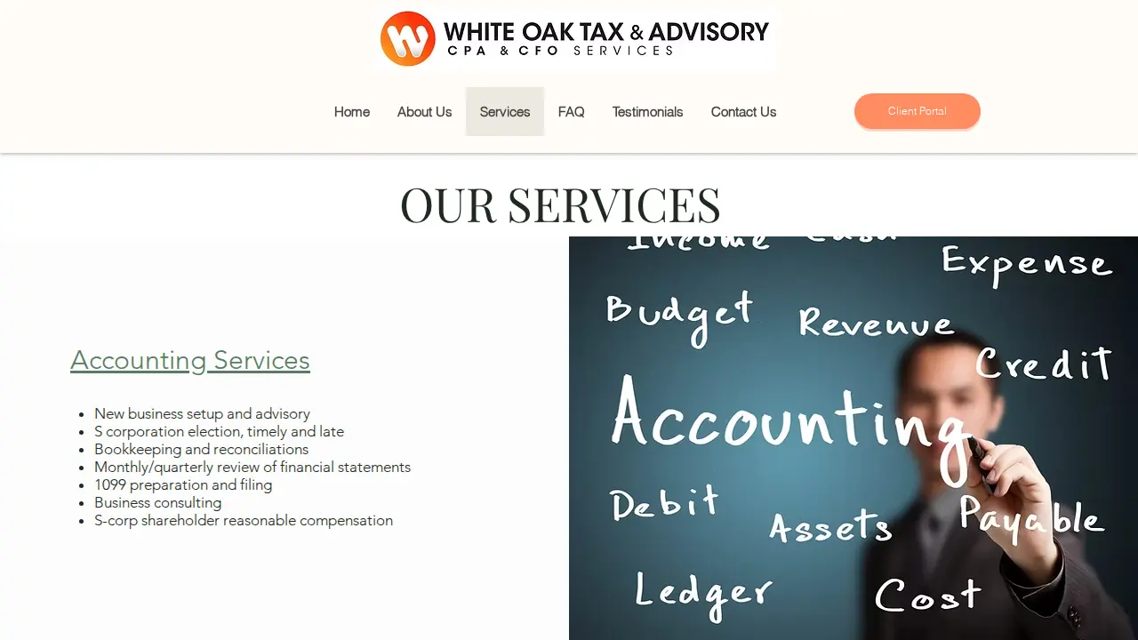 White Oak Tax and Advisory page