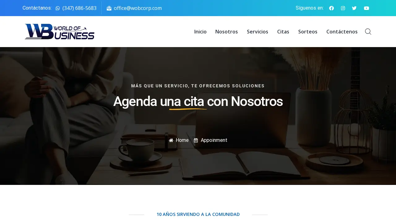 World of Business page