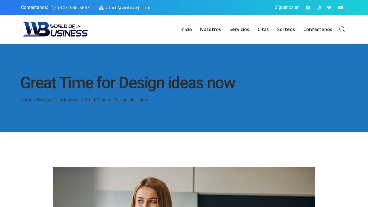 World of Business page