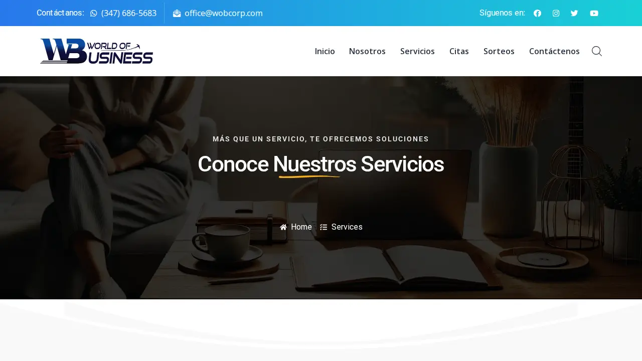World of Business page