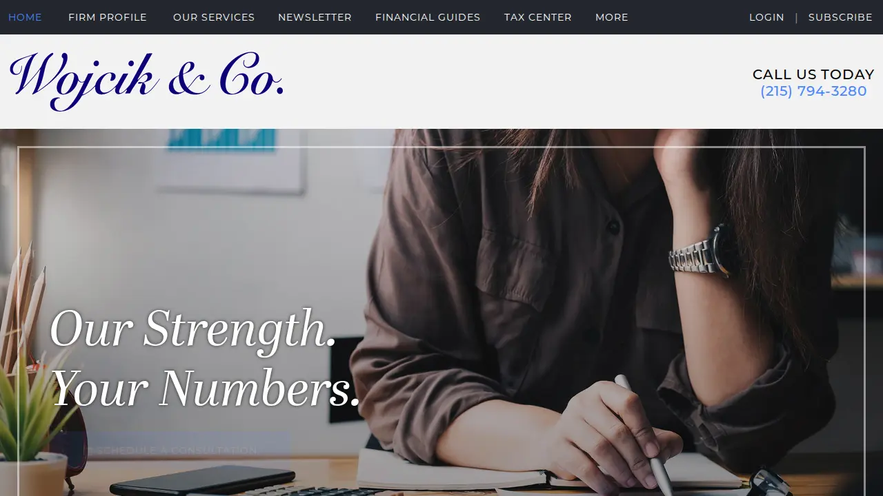 Wojcik & Co. page