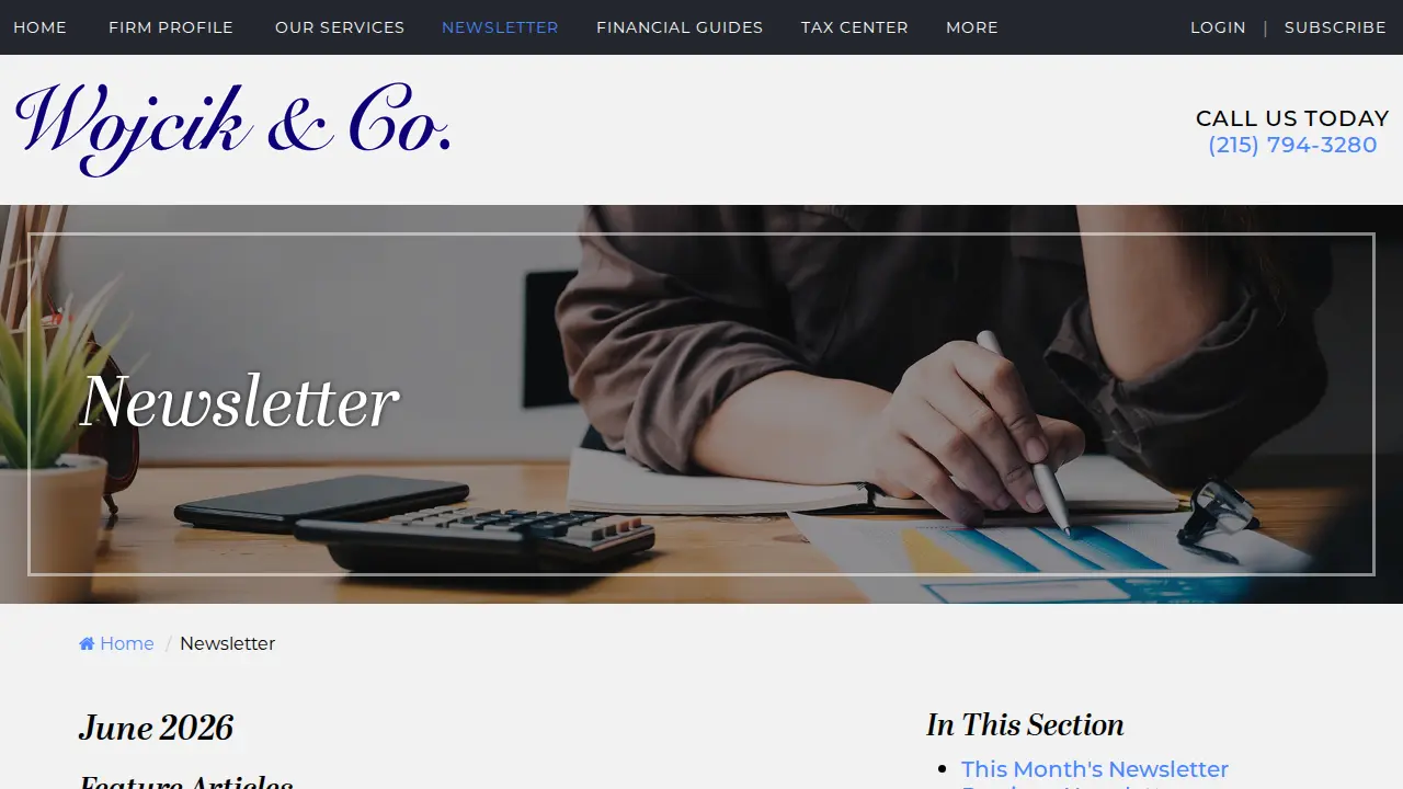 Wojcik & Co. page